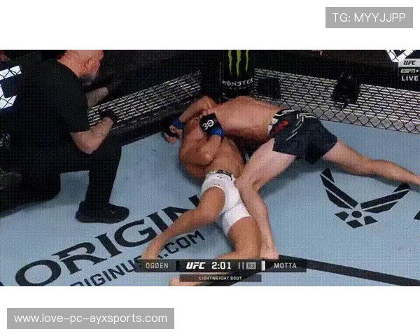 UFC裁判吃误拳，全场立即爆笑